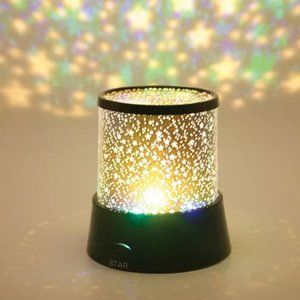 Bundle of 2 Starry Sky Galaxy Color Changing LED Light Projectors - 4.5" H